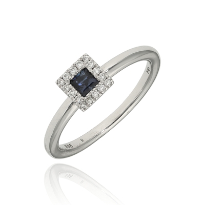 Frank Trautz fehér arany gyűrű 52-es méret (1-07902-52-0793/52)